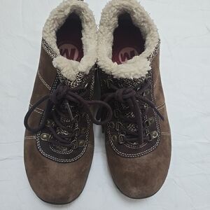 Merrell Suede sherpa Low Too Hiking Shoes Dark Earth Women